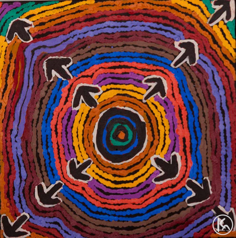Emu Dreaming (2142-14NY), Margaret Nangala Gallagher